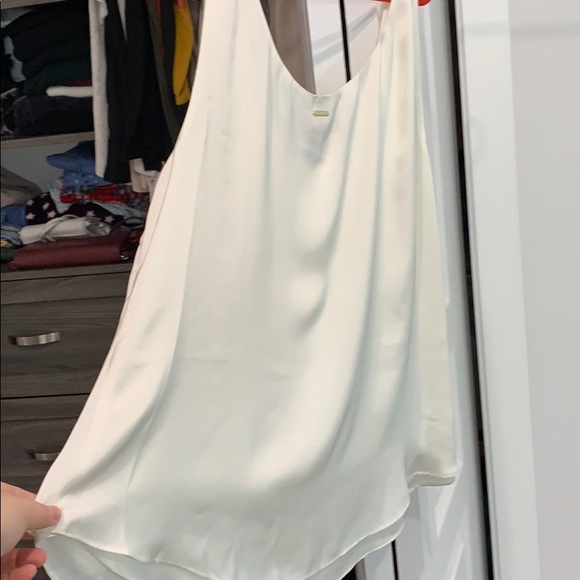 Off white tank top dress shirt. - Picture 4 of 5